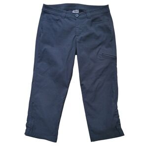 Eddie Bauer First Ascent Capri Pants Women 6 Black Hiking